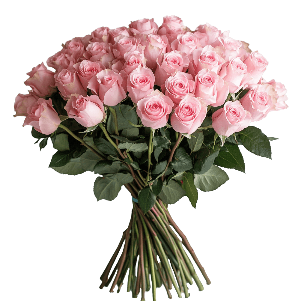 12 Christmas Roses Bouquet Flat Style