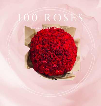  100 roses Royal bouquet
